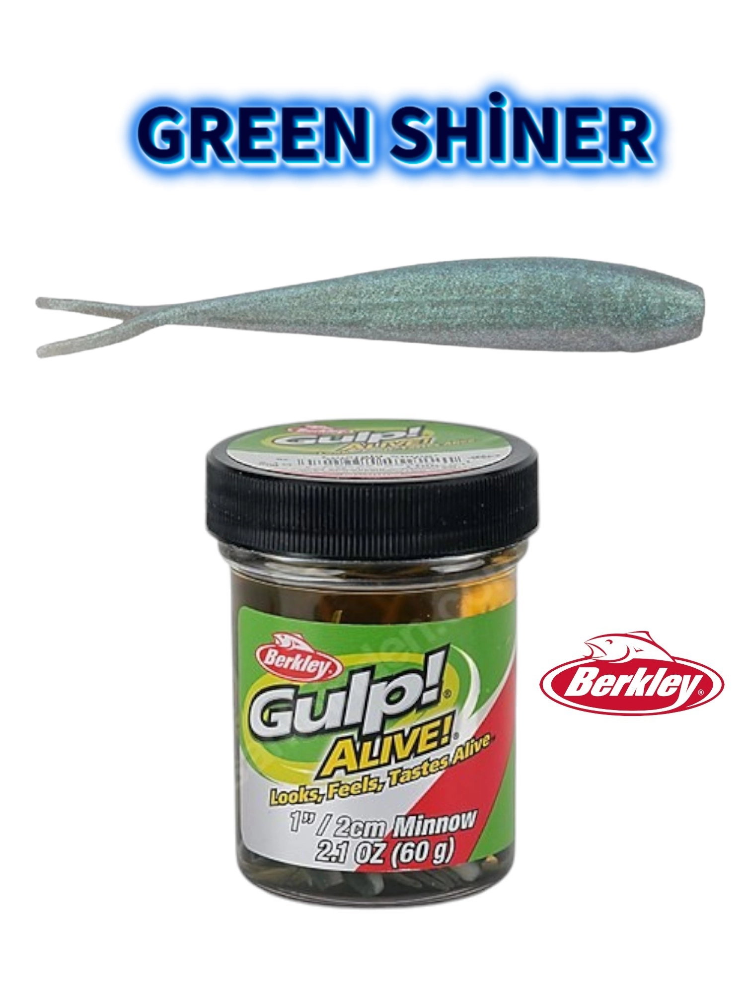 Berkley Gulp! Alive!® Minnow 1’’ Green Shiner
