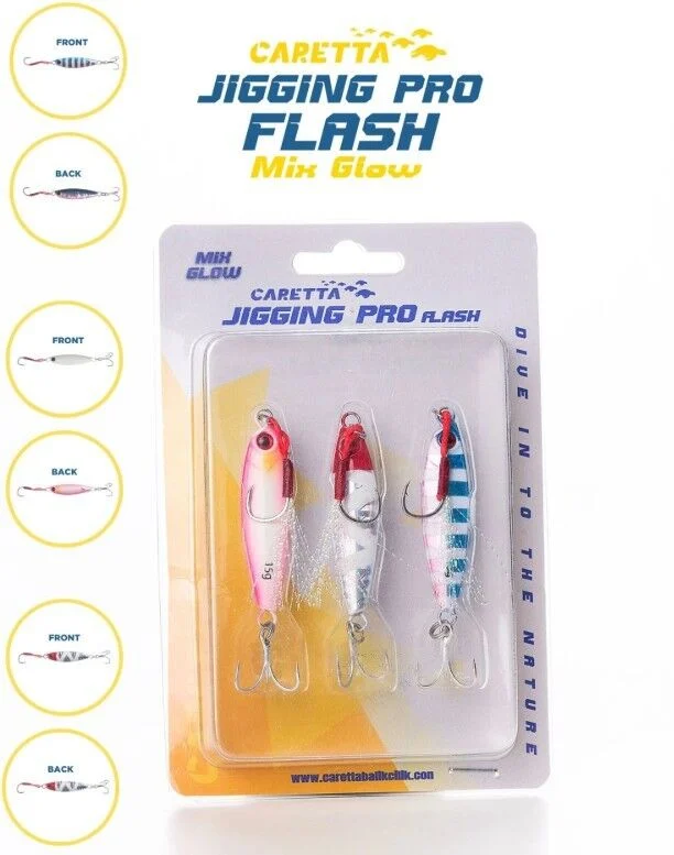 Caretta Jiggin Pro Mix glow 3 Lü set