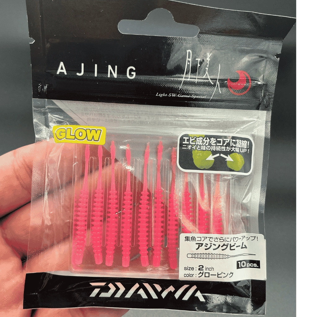 Daiwa Gekkabijin Ajing Beam Glow Pink 5 cm LRF Silikon Yem