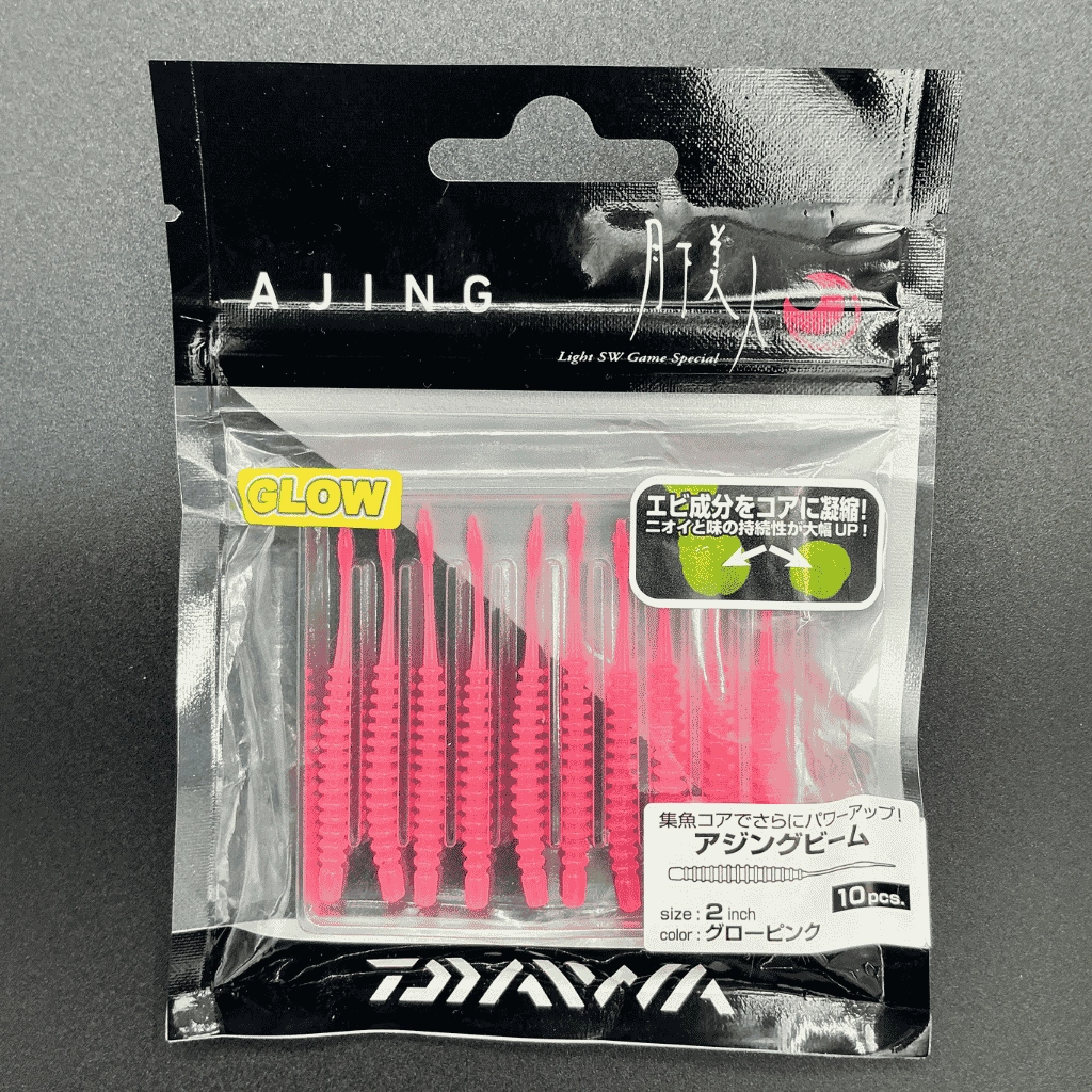 Daiwa Gekkabijin Ajing Beam Glow Pink 5 cm LRF Silikon Yem