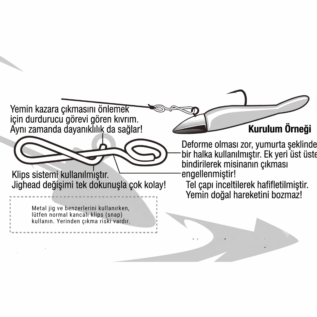 Decoy Light Game Clip SN-8 LRF Klipsi