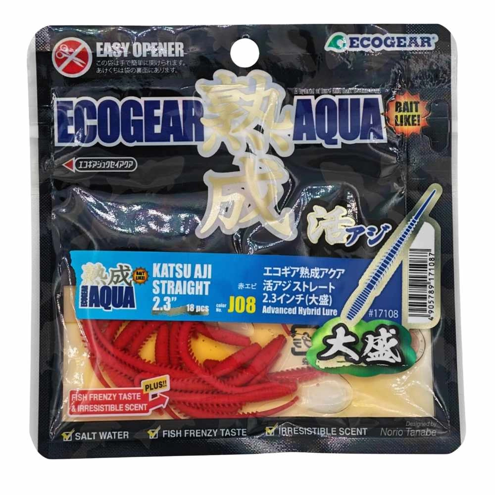 Ecogear Jukusei Aqua Katsu Aji Straight 2.3’’ (5.8 cm) LRF Silikon Yem