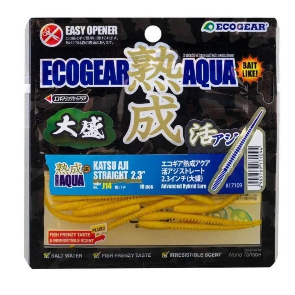 Ecogear Jukusei Aqua Katsu Aji Straight 2.3’’ (5.8 cm) LRF Silikon Yem