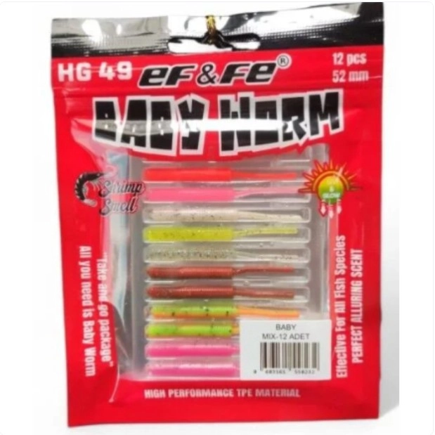 Effe Baby Worm 5.2 cm Lrf Silikonu