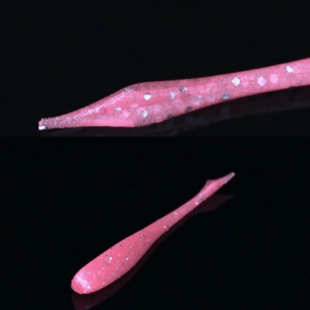 Jackall Deka Kibina-Go 2.5’’ (6.35 cm) Glow Pink Silver Flake Silikon Yem