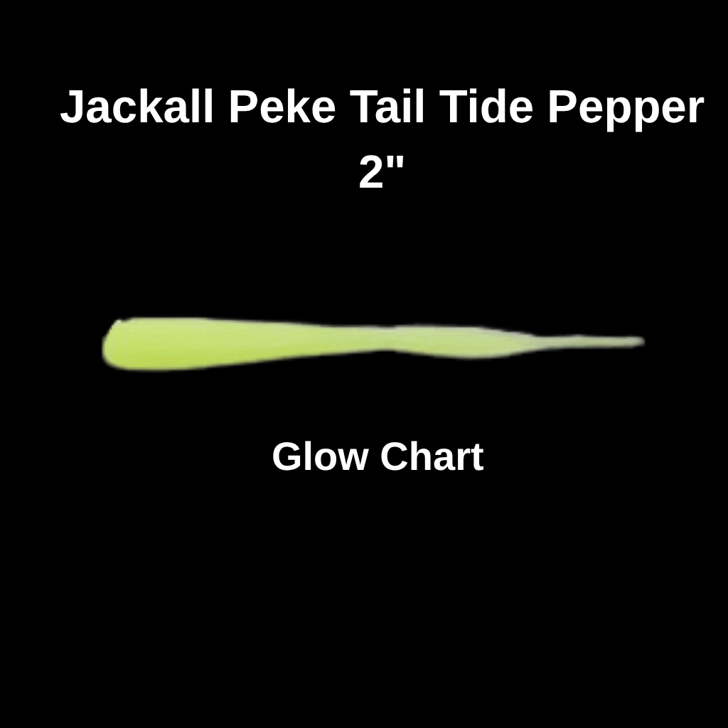Jackall Peke Tail Tide Pepper 2’’ (5 cm) Glow Chart Silikon Yem