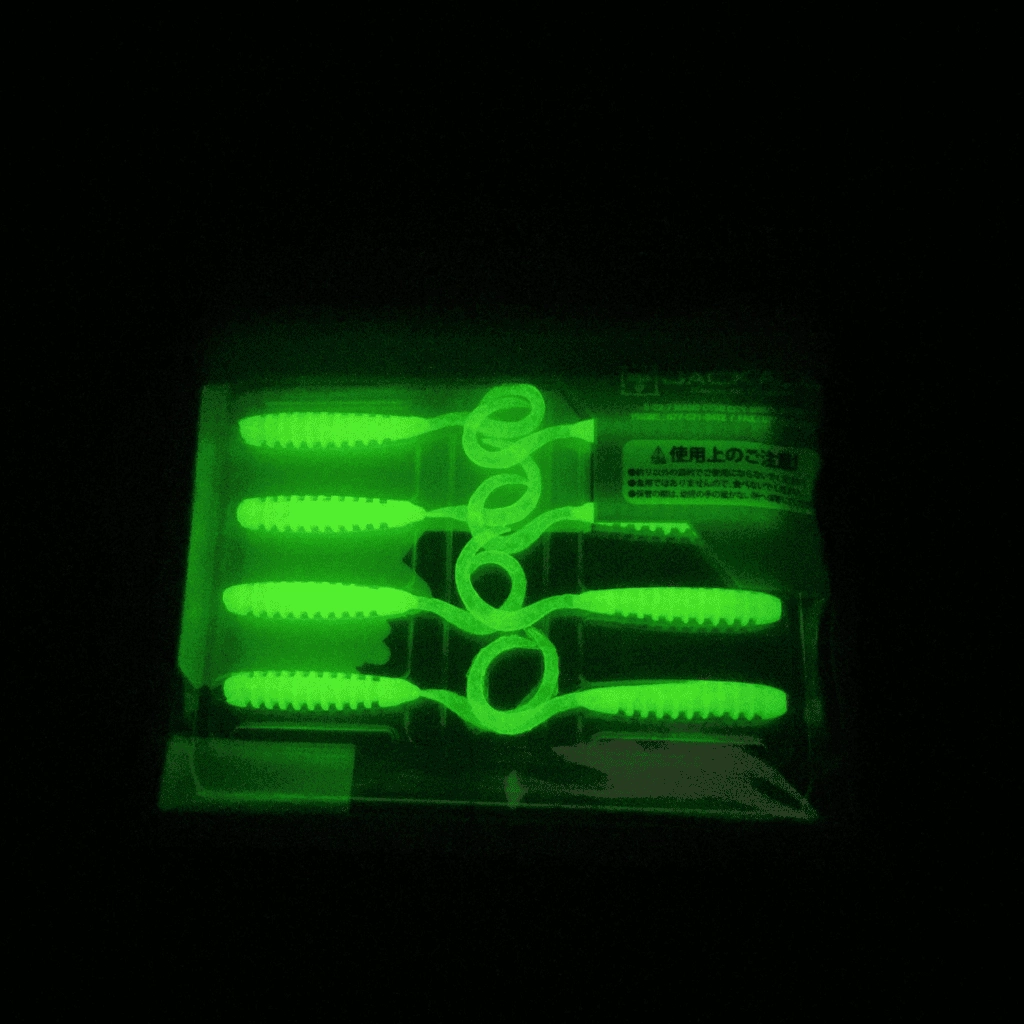 Jackall Tide Curly 2’’ (5 cm) Glow Chart Silikon Yem