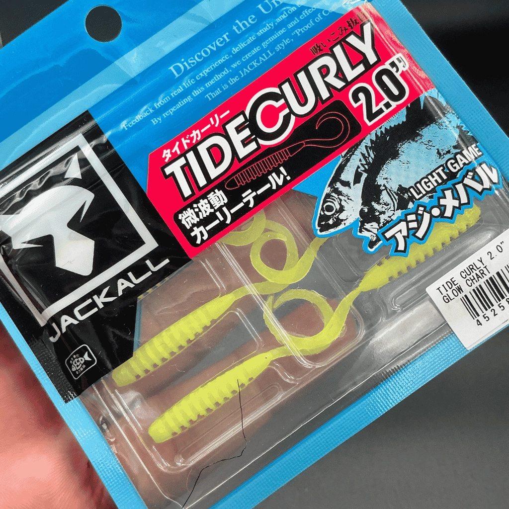 Jackall Tide Curly 2’’ (5 cm) Glow Chart Silikon Yem