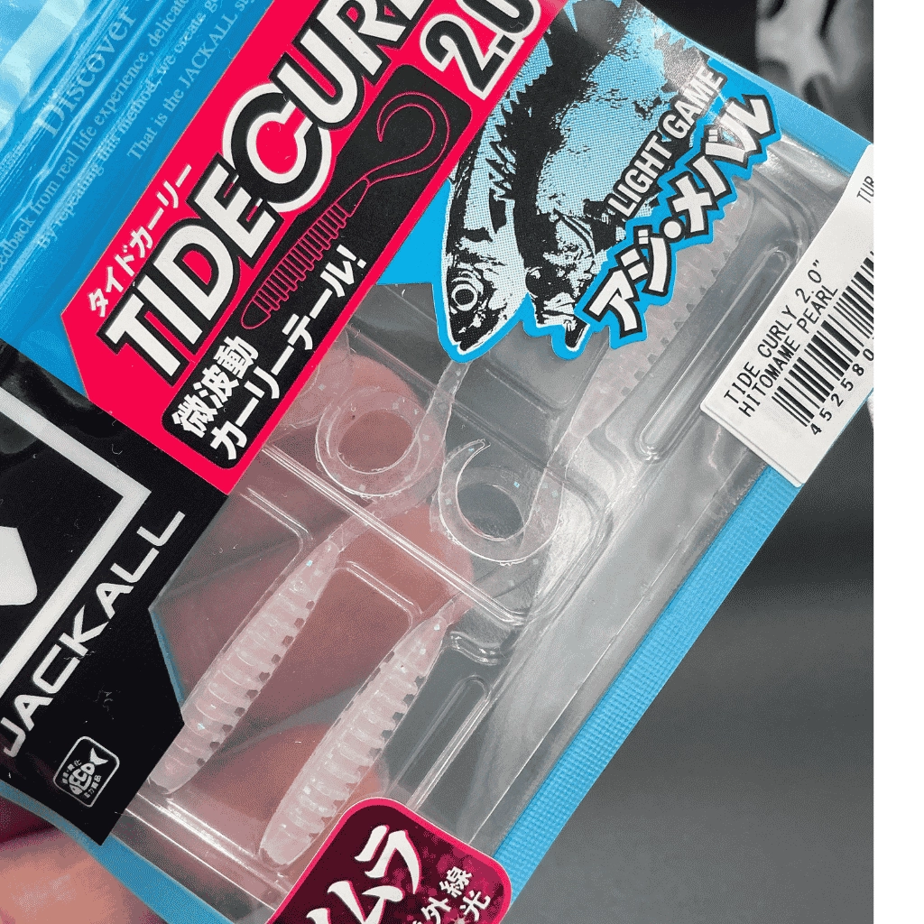 Jackall Tide Curly 2’’ (5 cm) Hitomame Pearl Silikon Yem