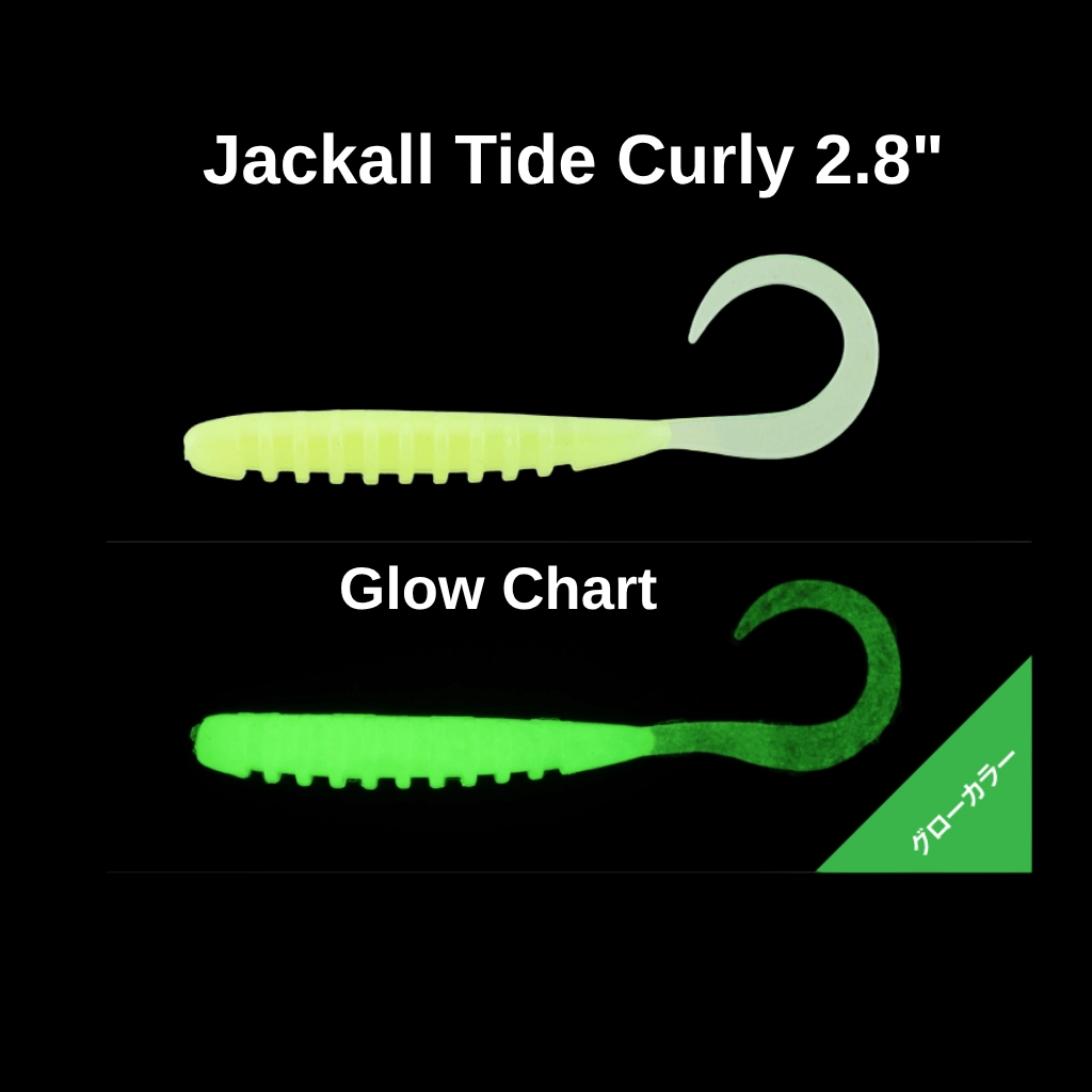 Jackall Tide Curly 2.8’’ (7.1 cm) Glow Chart Silikon Yem