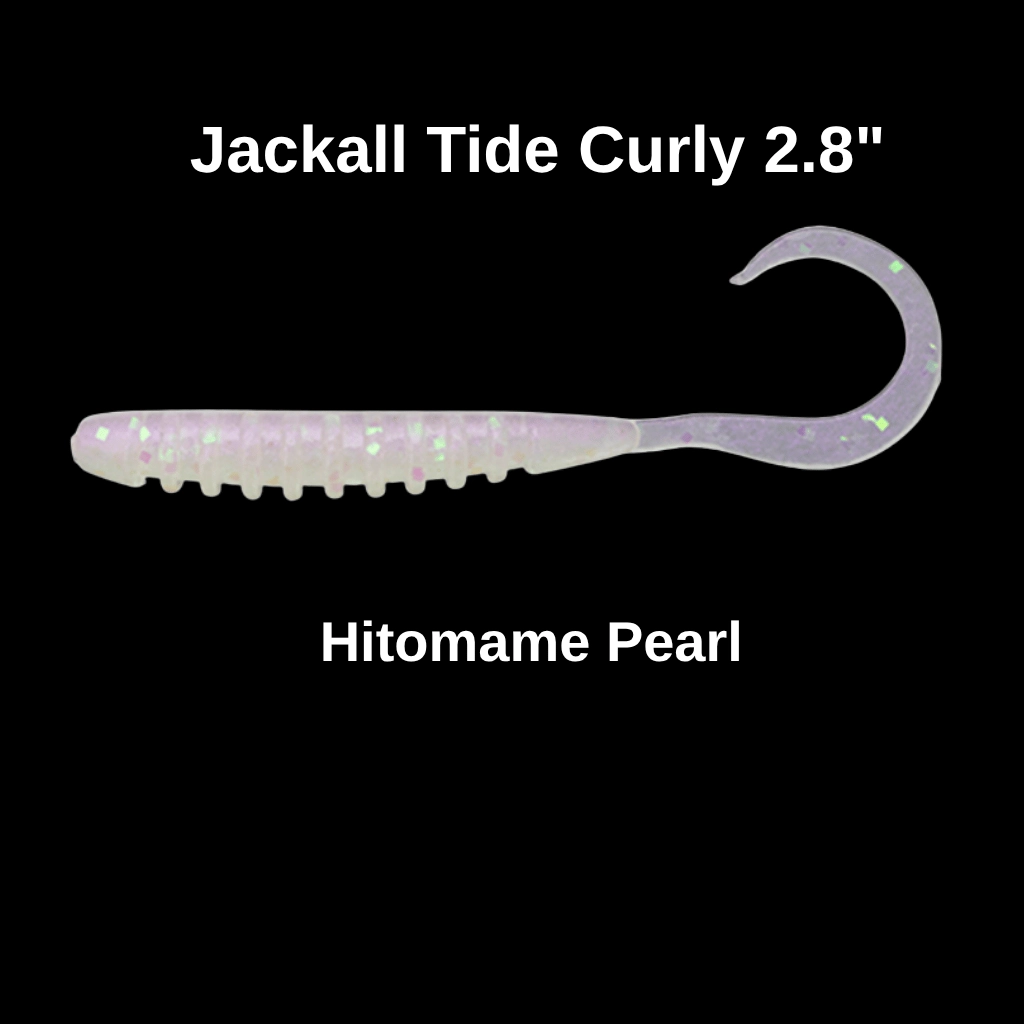 Jackall Tide Curly 2.8’’ (7.1 cm) Hitomame Pearl Silikon Yem