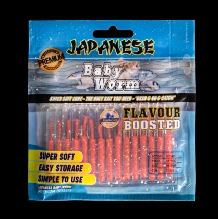 Japanese Baby Worm 4.5cm Kokulu LRF Silikonu