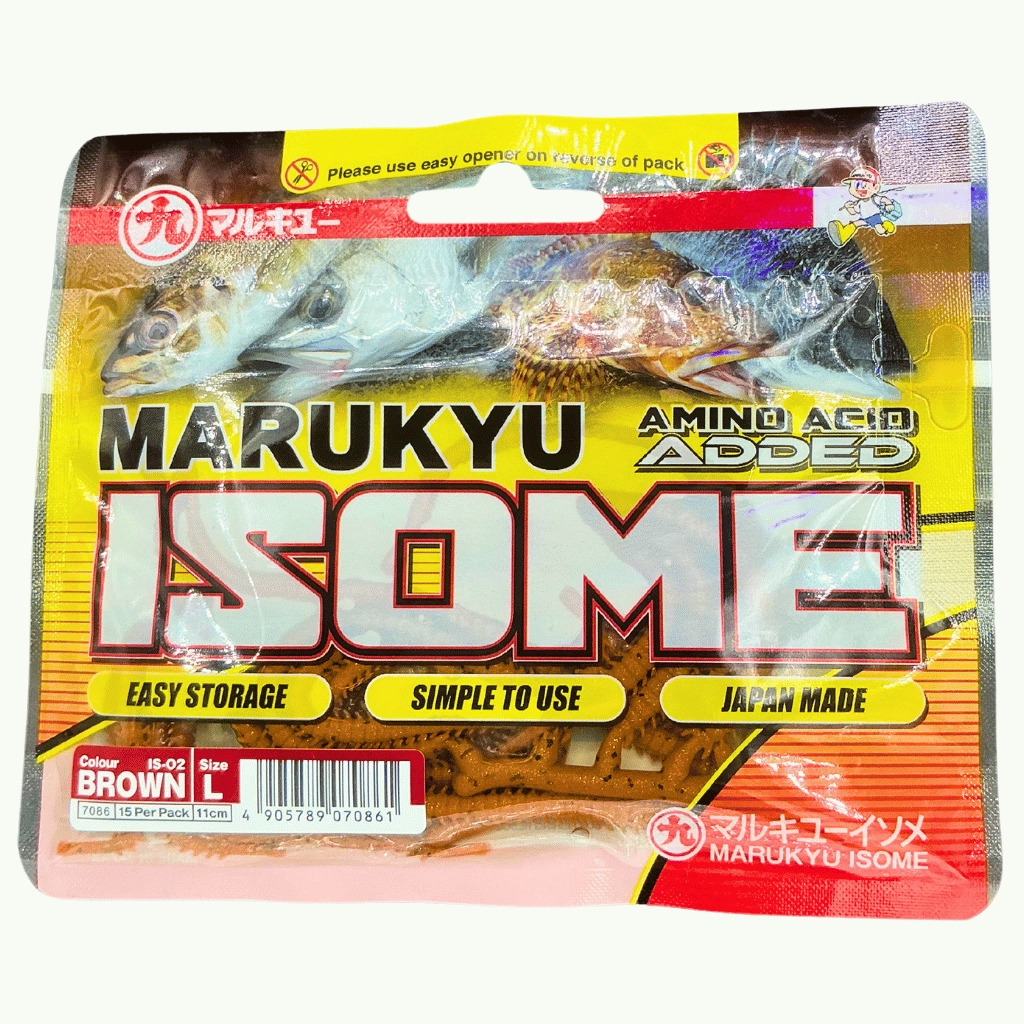 Marukyu Power Isome Large 11 cm IS-02 Brown Silikon Yem