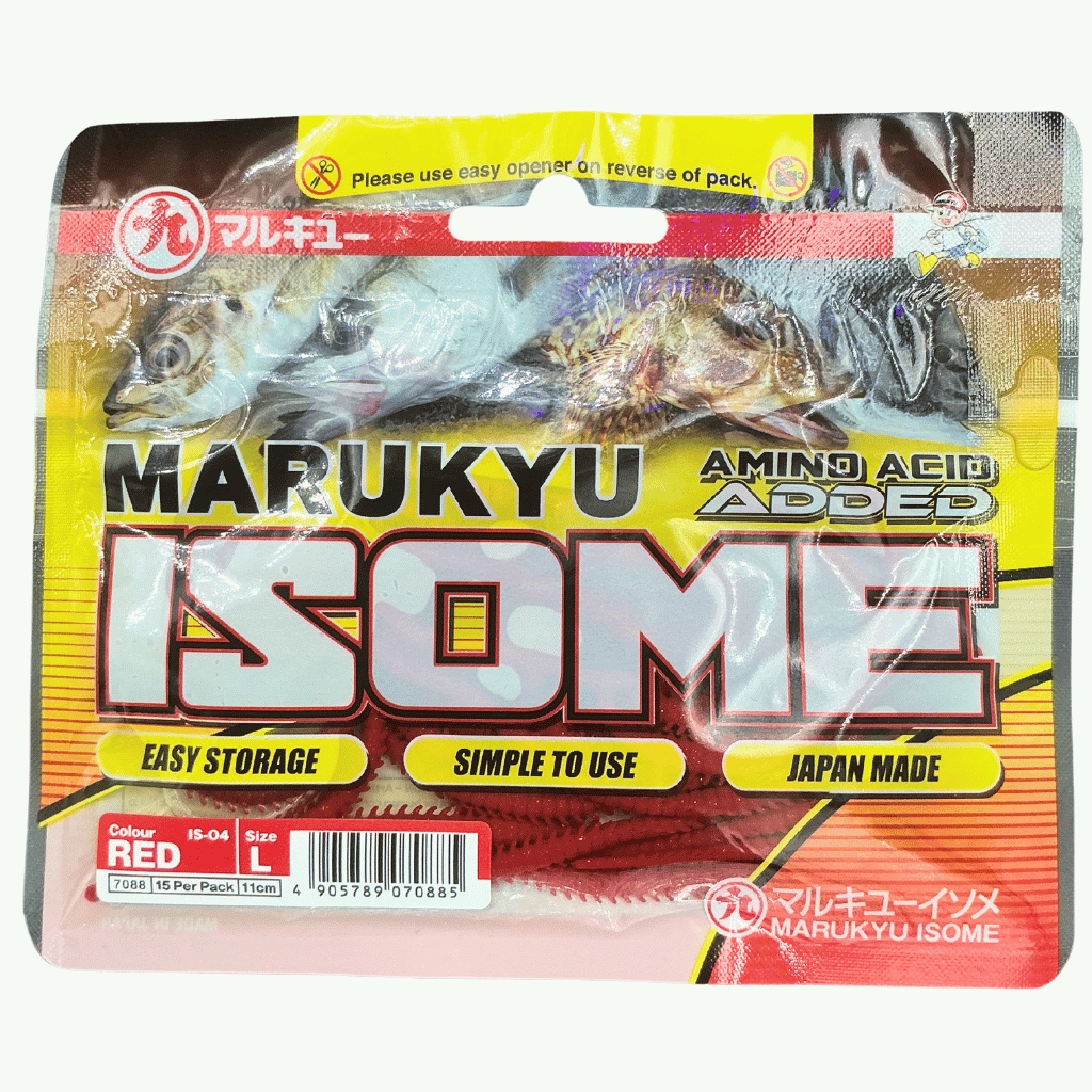 Marukyu Power Isome Large 11 cm IS-04 Red Silikon Yem