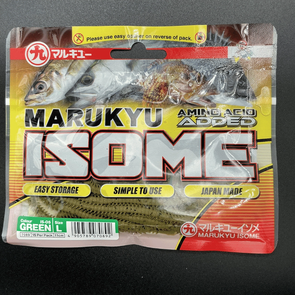 Marukyu Power Isome Large 11 cm IS-05 Green Silikon Yem