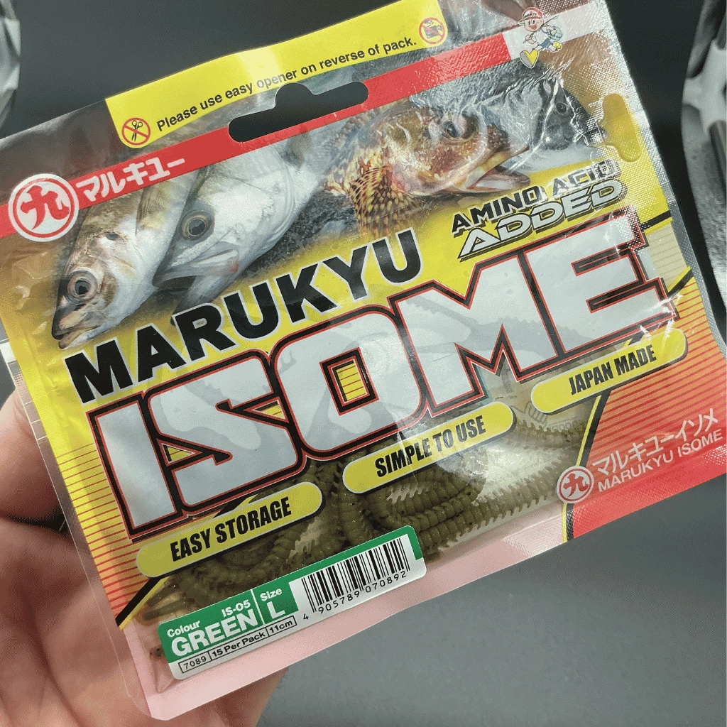 Marukyu Power Isome Large 11 cm IS-05 Green Silikon Yem