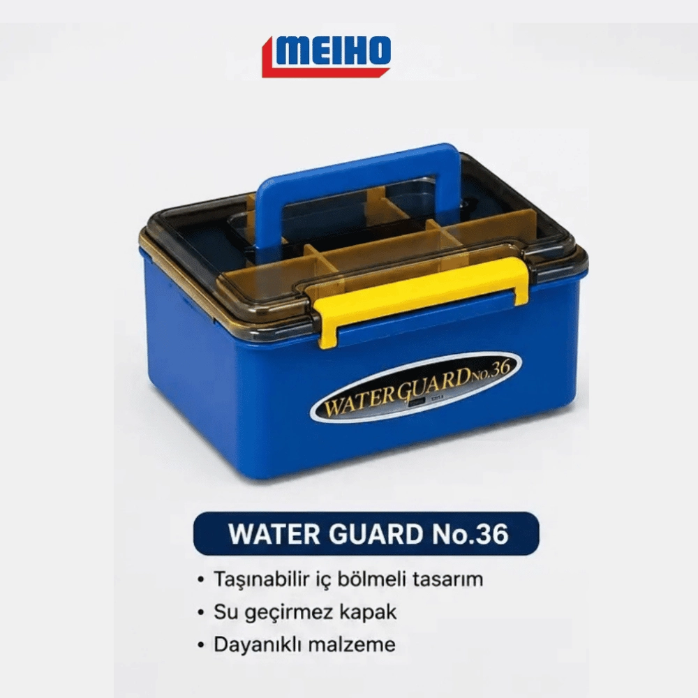 Meiho Water Guard 36 Su Geçirmez Malzeme Kutusu - Mavi