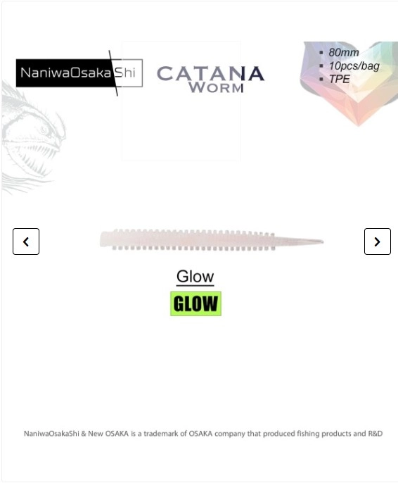 NaniwaOsakaShi Catana Worm 8cm Suni Yem