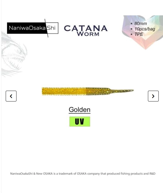 NaniwaOsakaShi Catana Worm 8cm Suni Yem