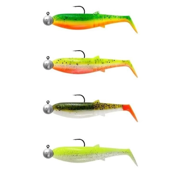 Savage Gear Cannibal Shad 8cm 5gr+7.5gr #2/0 Dark Water 4+4 Adet