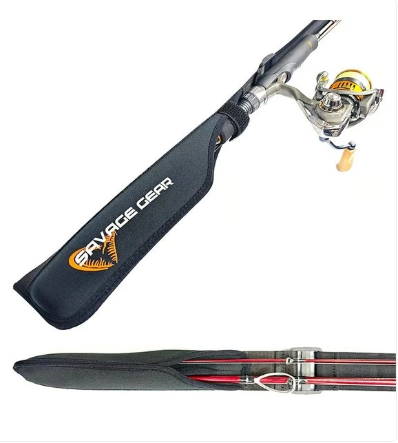 Savage Gear Neopren Ayarlanabilir Lastikli spin Kamış Koruma Kılıfı