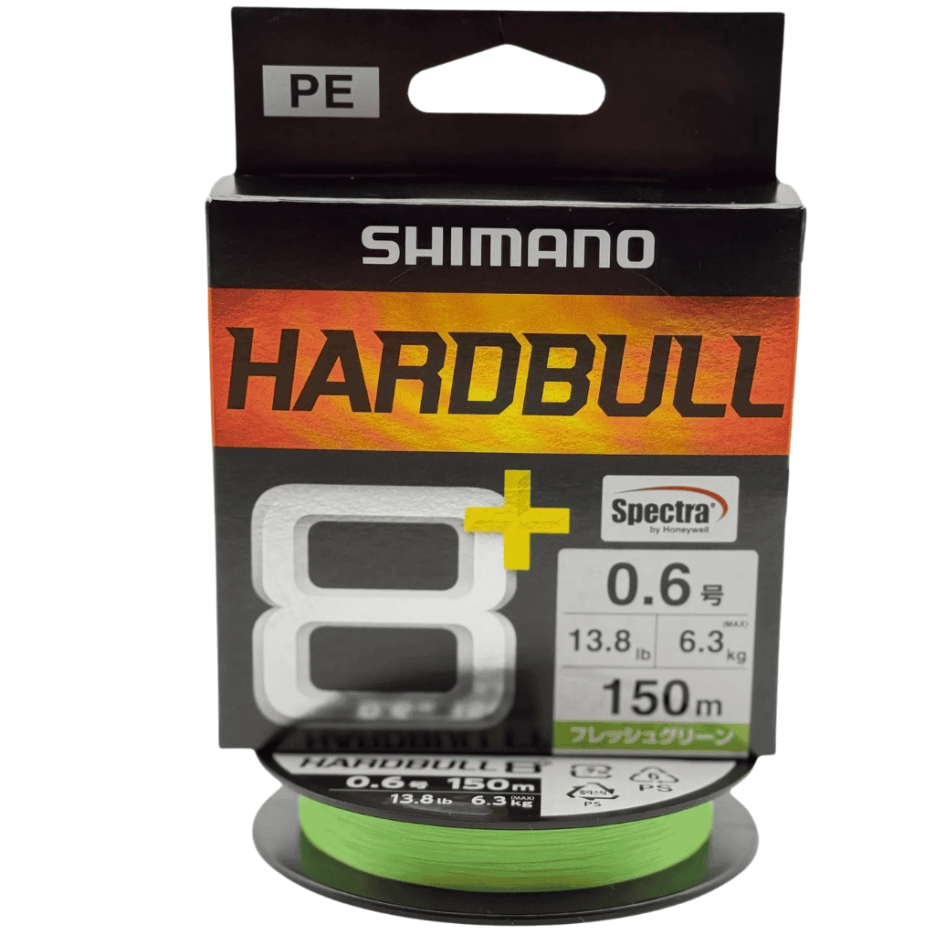 Shimano Hardbull 8+ LD-M58X 150m #0.6 (0.128mm) 6.3kg Light Green İp Misina