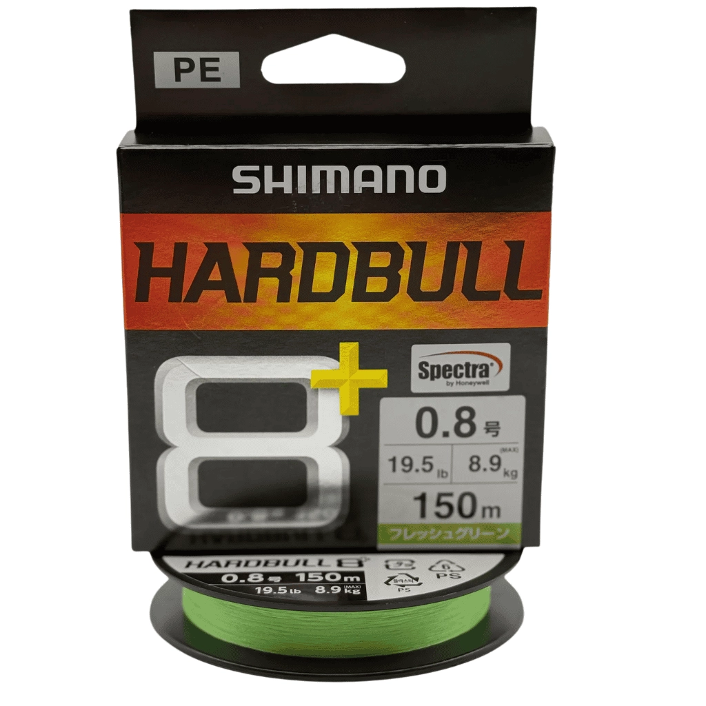 Shimano Hardbull 8+ LD-M58X 150m #0.8 (0.148mm) Light Green İp Misina