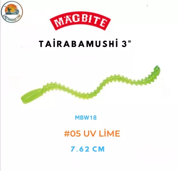 Magbite Tairabamushi 3’’ 7.62cm #05 UV Lime Slim