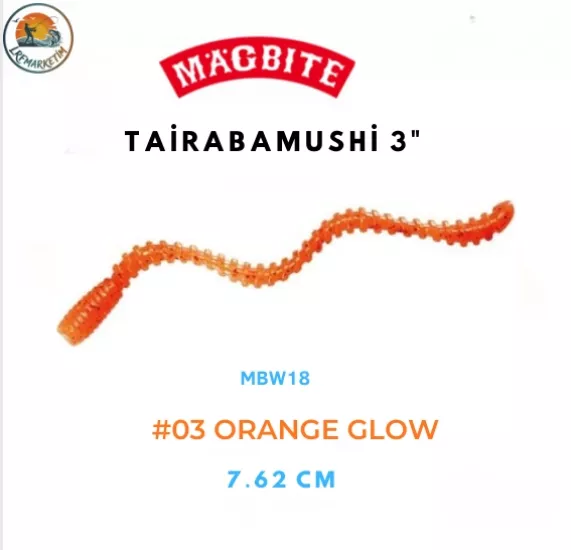 Magbite Tairabamushi 3’’ 7.62cm #03 Shell Orange
