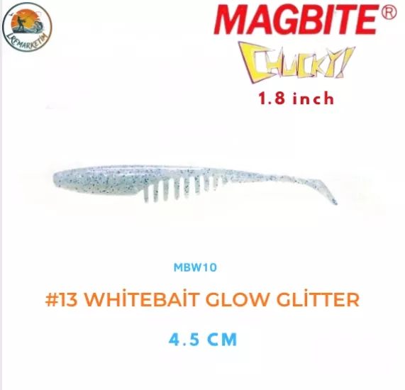 Magbite Chucky 1.8’’ 4.5cm 13 Whitebait Glow 