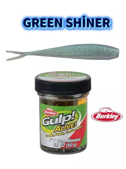 Berkley Gulp! Alive!® Minnow 1’’ Green Shiner