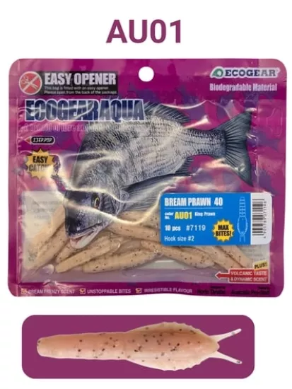 Ecogear Aqua Bream Prawn 40mm AU01