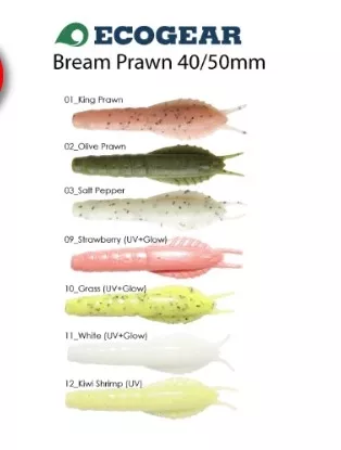 Ecogear Aqua Bream Prawn 50mm AU12