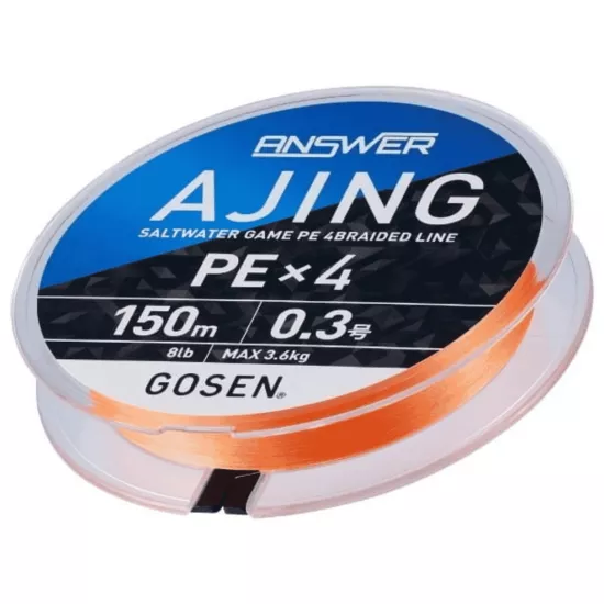 Gosen Answer Ajing PE 4x 150 Mt İp Misina 0.3PE