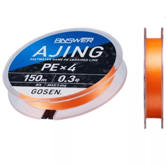 Gosen Answer Ajing PE 4x 150 Mt İp Misina 0.3PE