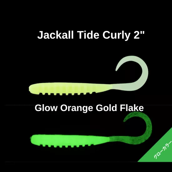 Jackall Tide Curly 2’’ Glow Chart Silikon Yem