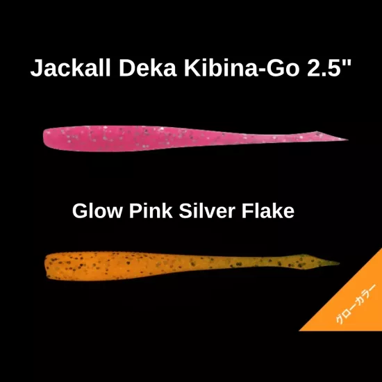 ackall Deka Kibina-Go 2.5’’ Glow Pink Silver Flake Silikon Yem - İncele
