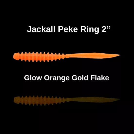 Jackall Peke Ring 2’’ Glow Orange Gold Flake Silikon Yem - Hızlı Kargo
