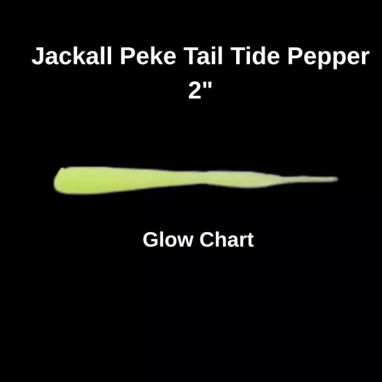Jackall Peke Tail Tide Pepper 2’’ Glow Chart Silikon