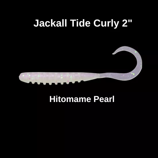 Jackall Tide Curly 2’’ Hitomame Pearl Silikon