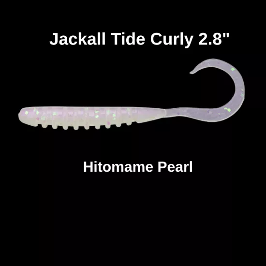 Jackall Tide Curly 2.8’’ Hitomame Pearl Silikon Yem