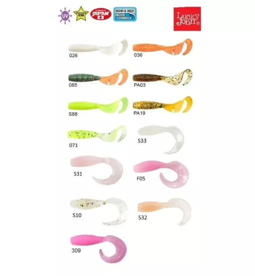 Lucky John Micro Grub 1’’ 2.5cm Silikon Yem 15pcs
