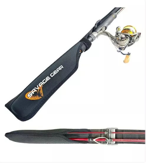 Savage Gear Neopren Ayarlanabilir Lastikli spin Kamış Koruma Kılıfı