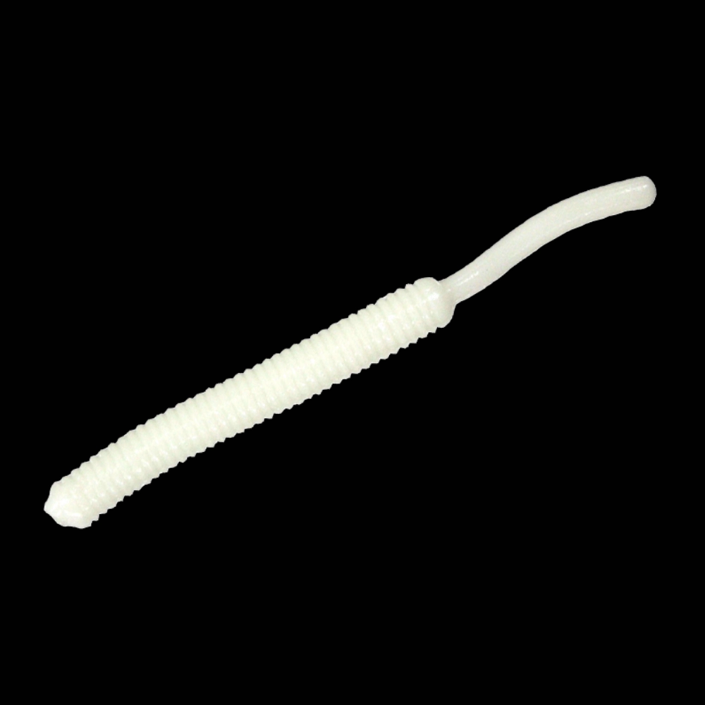 Smith Screw Tail Grub 2.5’’ #804 Glow White Silikon Yem