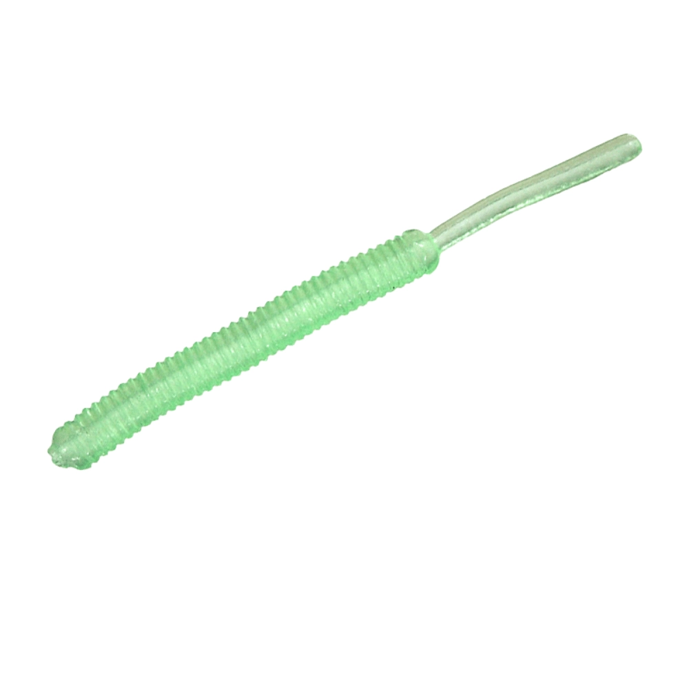 Smith Screw Tail Grub 2.5’’ N4 Clear Green Silikon Yem