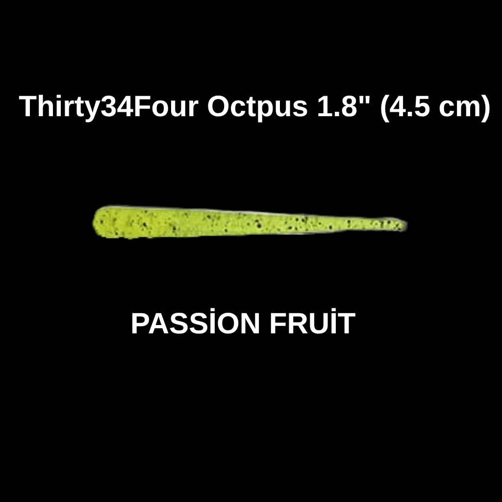 Thirty34Four Octpus 1.8’’ (4.5 cm) Passion Fruit LRF Silikon Yemi