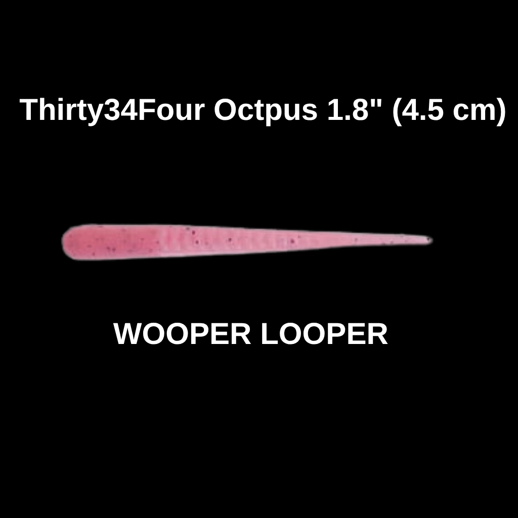 Thirty34Four Octpus 1.8’’ (4.5 cm) Wooper Looper LRF Silikon Yemi